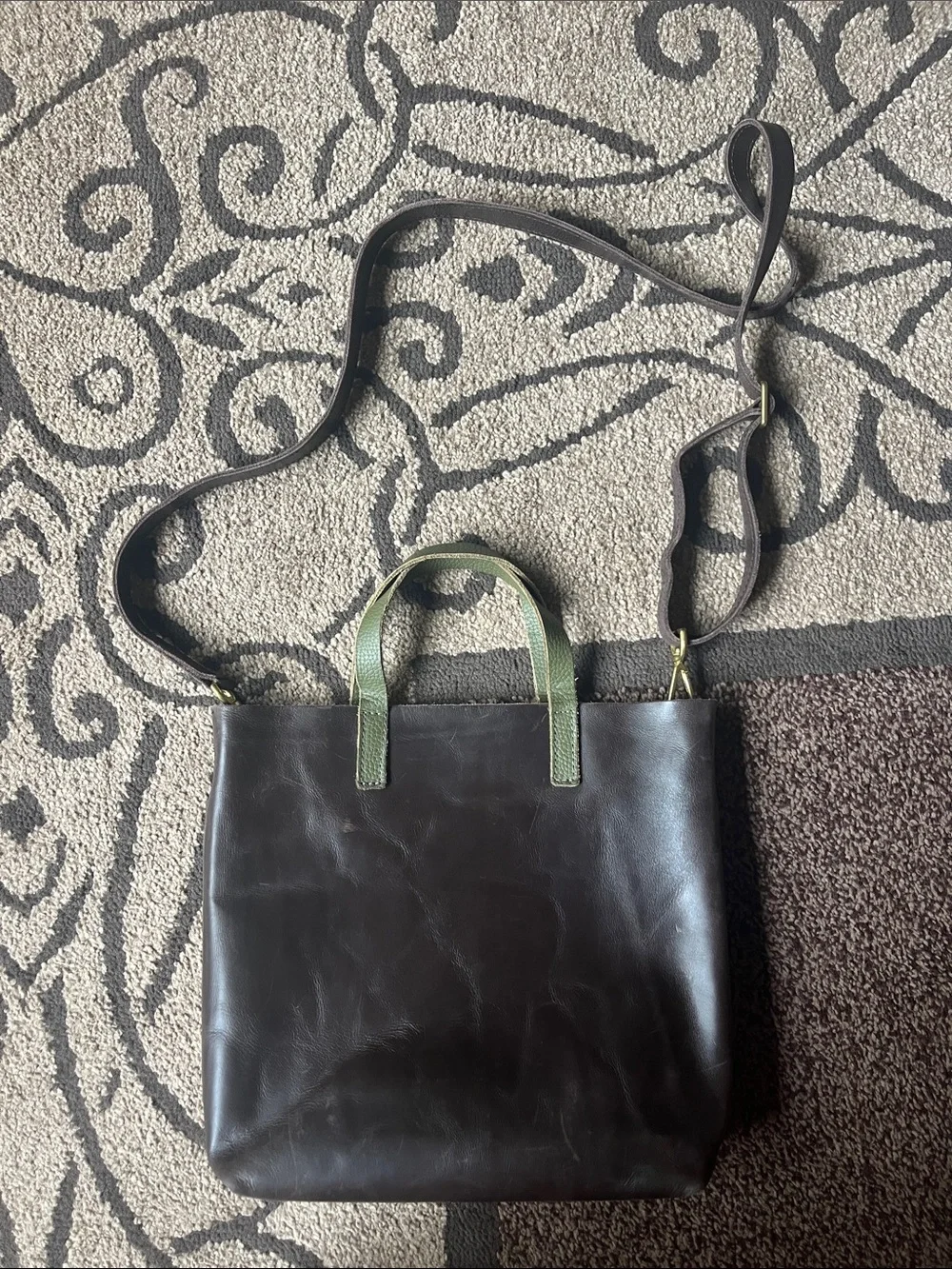 Sseko leather satchel
